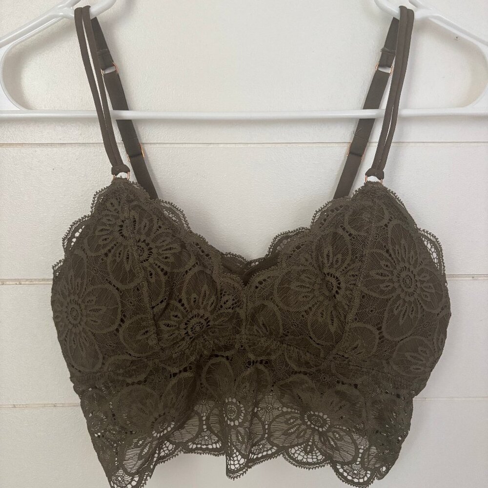 Olive Green Aerie Bralette